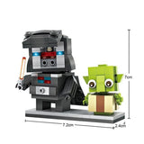 LOZ Mini Brick Headz Series - Darth Vader and Yoda