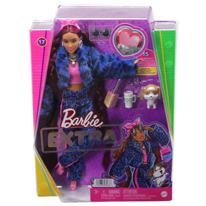 Barbie Extra Doll With Burgundy Braids and Accessories
