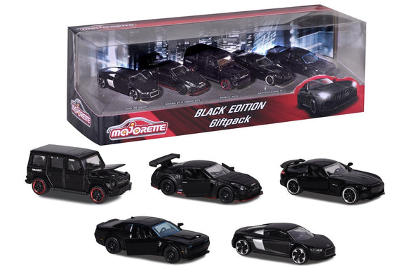 Majorette - Black Edition 5 Model Cars Gift Pack