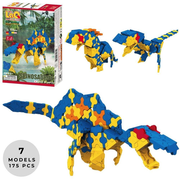 LaQ  Dinosaur World Spinosaurus - 7 Models, 175 Pieces