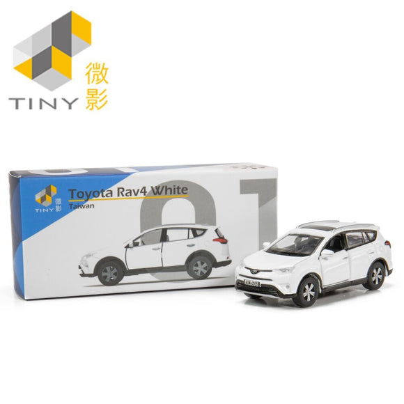 Tiny City Die-cast Model Car – Toyota Rav4 White Taiwan #TW1