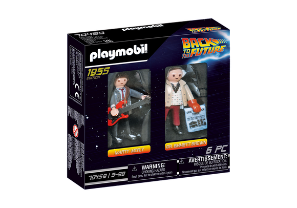 Playmobil 70459 Back to the Future Playset - Marty McFly & Dr. Emmet Brown