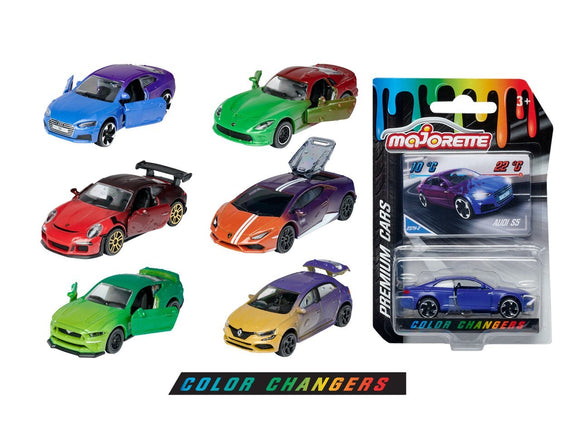 Majorette - Premium Cars Colour Changers Assorted