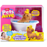 ZURU Pet's Alive Mama Capybara & Baby Surprise Playset