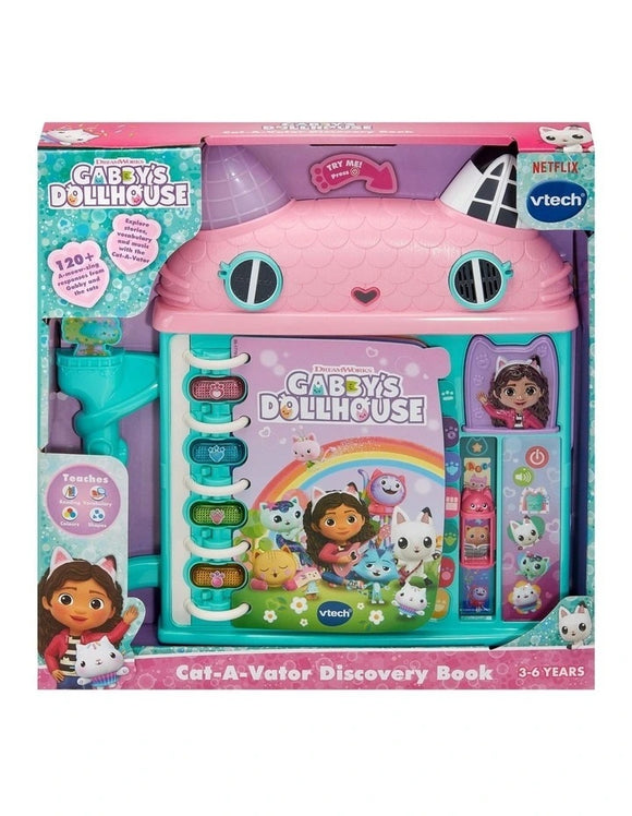 VTech Gabby's Dollhouse Cat-A-Vator Discovery Book