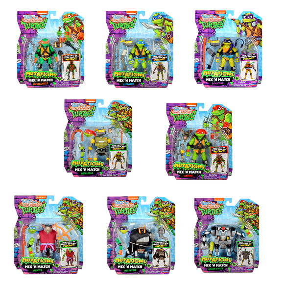 Teenage Mutant Ninja Turtles TMNT TV Basic Mix N Match Action Figure