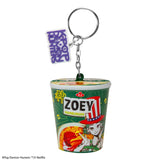 K-Pop Demon Hunters - Zoey Hamburger Noodles Squishy Keychain