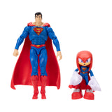 DC X Sonic The Hedgehog - 2.5 inch Knuckles as Superman & 5 inch Superman Action Figure