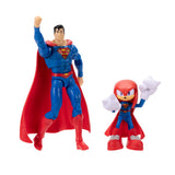 DC X Sonic The Hedgehog - 2.5 inch Knuckles as Superman & 5 inch Superman Action Figure