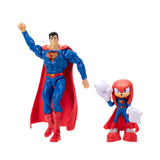 DC X Sonic The Hedgehog - 2.5 inch Knuckles as Superman & 5 inch Superman Action Figure