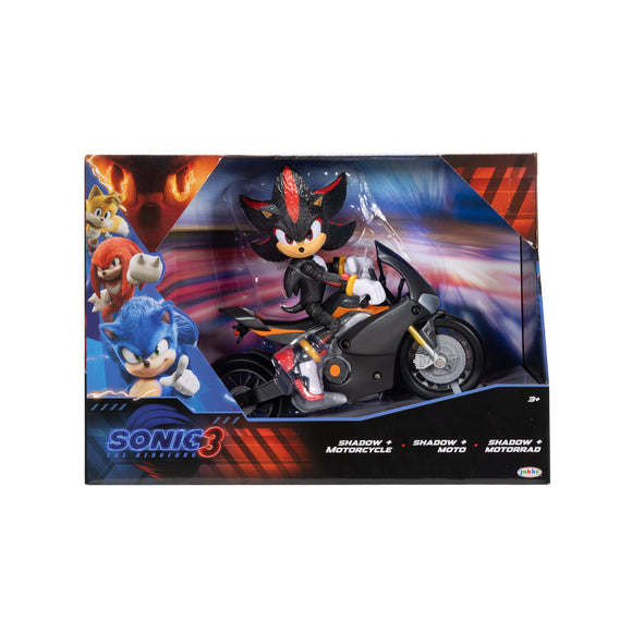 Sonic The Hedgehog 3 Movie - Shadow with Motorcycle 5 inches Action Figure Set