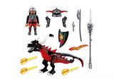 Playmobil 72114 Knights Series - Black Fire Dragon with Dragon Knight