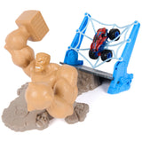 Monster Jam 1:64  Marvel Spiderman - Sandman City Battle Playset