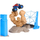 Monster Jam 1:64  Marvel Spiderman - Sandman City Battle Playset