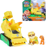 Paw Patrol: The Dino Movie Theme Vehicle - Rubble Dino Rescue Bulldozer