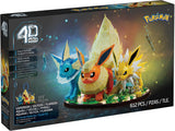4D Build Pokémon Vaporeon, Jolteon & Flareon 3D Puzzle Model Kit 612 Pieces