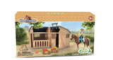 CollectA Horse Country Series - Lady Rider & Accessories with Horse & Stable Box Set