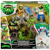 World of TMNT Sewer Heroes w/ Turtle Trooper Parachute 4-Pack Action Figures