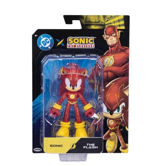 DC X Sonic The Hedgehog - 5 inches Sonic as The Flash Action Figure