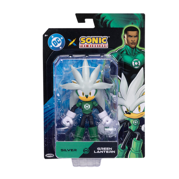 DC X Sonic The Hedgehog - 5 inches Silver as Green Lantern Action Figure