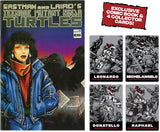 Teenage Mutant Ninja Turtles: Black and White Comic Book Figures with Comic Book