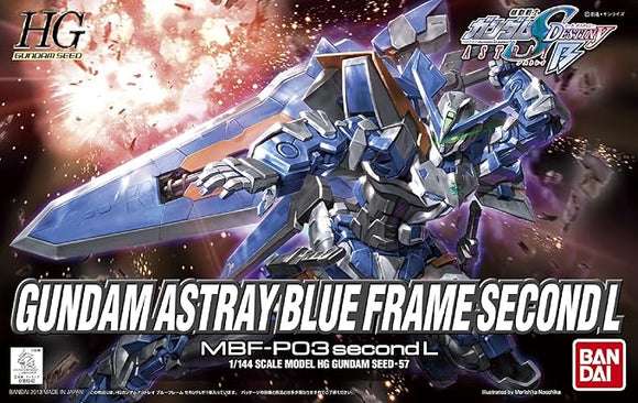 Mobile Suit Gundam SEED HGGS Gundam Astray Blue Frame Second L 1/144 Scale Model Kit