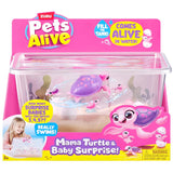 ZURU Pet's Alive Mama Turtle & Baby Surprise Playset