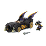 DC X Sonic The Hedgehog - Batmobile & 2.5 inch Shadow as Batman Playset