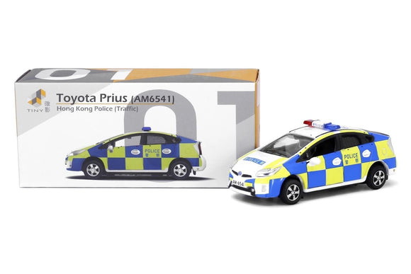 Tiny City Die-cast Model Car - Toyota Prius Hong Kong Police (Traffic) #01