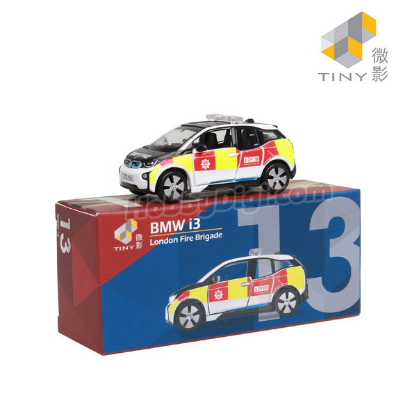 Tiny City Die-cast Model Car - BMW i3 London Fire Brigade #UK13