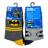 DC Comic - Batman 4 Crew Pack Socks Shoe Size 9 - 12