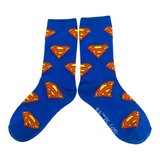 DC Comic - Superman 4 Crew Pack Socks Shoe Size 9 - 12