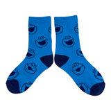 Sesame Street - Elmo & Cookies Monster 4 Crew Pack Socks Shoe Size 5 - 8
