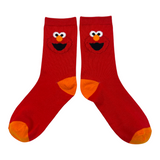 Sesame Street - Elmo & Cookies Monster 4 Crew Pack Socks Shoe Size 9 - 12