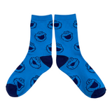 Sesame Street - Elmo & Cookies Monster 4 Crew Pack Socks Shoe Size 9 - 12