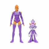 DC X Sonic The Hedgehog - 2.5 inch Blaze as Starfire & 5 inch Starfire Action Figure