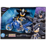 DC X Sonic The Hedgehog - Batcycle & 5 inch Shadow as Batman Playset