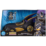 DC X Sonic The Hedgehog - Batmobile & 2.5 inch Shadow as Batman Playset