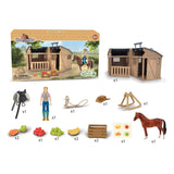 CollectA Horse Country Series - Lady Rider & Accessories with Horse & Stable Box Set
