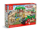 Hape - Wooden Retro Train & Station Set