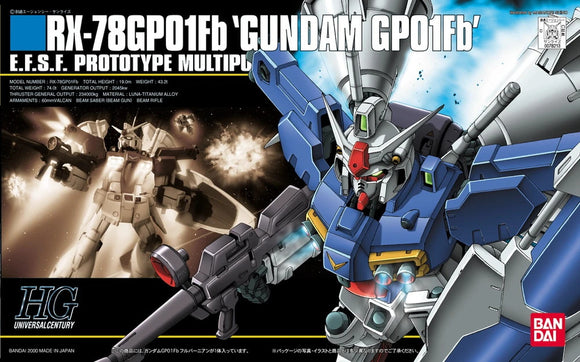Mobile Suit Gundam HGUC #018 RX-78GPO1Fb Gundam GPO1Fb 1/144 Scale Model Kit