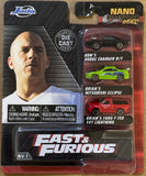 Jada -  Nano Hollywood Rides Series Fast & Furious 3-Pack Diecast Vehicle