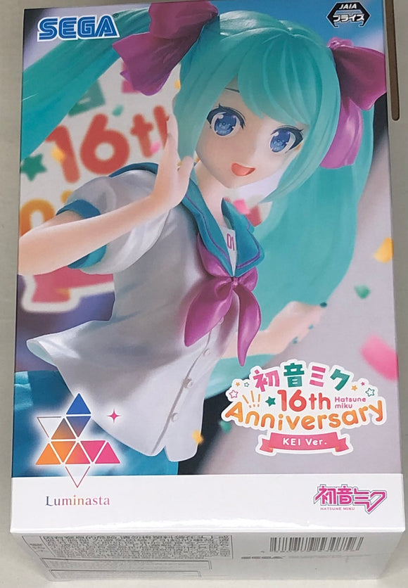 Vocaloid Luminasta Hatsune Miku (16th Anniversary KEI Ver.) Figure