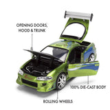 Jada - Fast & Furious Series Brian’s 1995 Mitsubishi Eclipse (Color Brush Finish) 1:24 Scale Diecast Vehicle