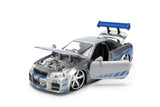 Jada - Fast & Furious Series Brian’s 2002 Nissan Skyline GT-R (BNR34) 1:24 Scale Diecast Vehicle