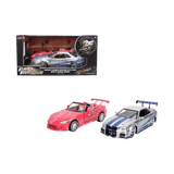 Jada - Fast & Furious Series Brian’s Nissan Skyline GT-R (R34) & Suki’s Honda S2000 1:24 Scale Diecast Vehicle