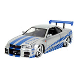Jada - Fast & Furious Series Brian’s Nissan Skyline GT-R (R34) & Suki’s Honda S2000 1:24 Scale Diecast Vehicle
