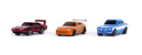 Jada -  Nano Hollywood Rides Series Fast & Furious 3-Pack Diecast Vehicle