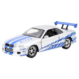 Jada - Fast & Furious Series Brian's Nissan Skyline GTR (R34) 1:32 Scale Diecast Vehicle
