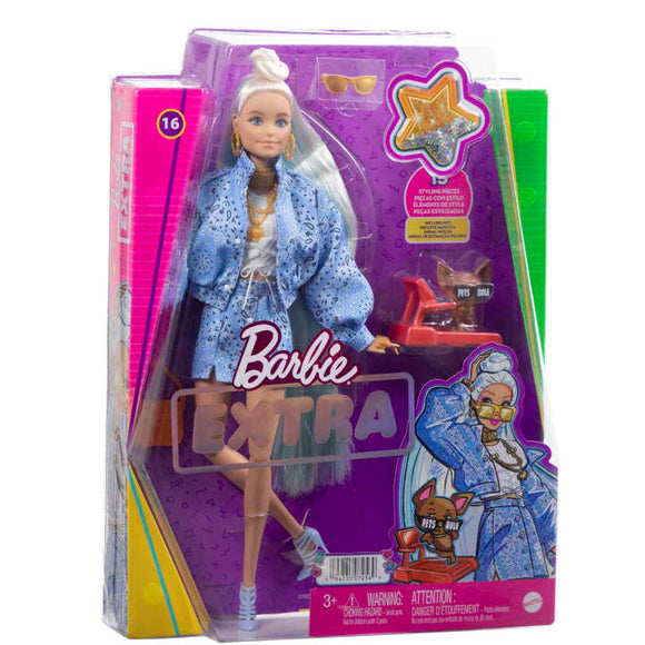 Barbie Extra Doll With Pet Chihuahua and Accessories